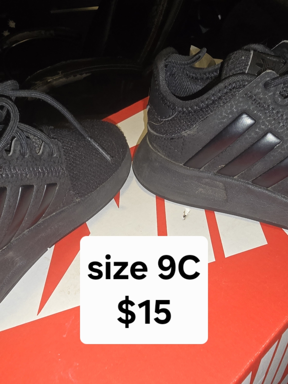 adidas Kids Black Sneakers